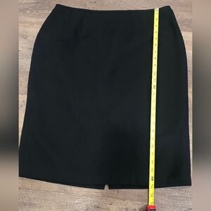 1031 JH COLLECTION Women's Black Pencil Skirt Sz 14 Lined Knee Length Career